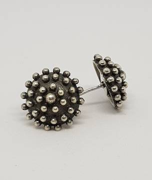 Large sterling silver stud earrings - reduced further