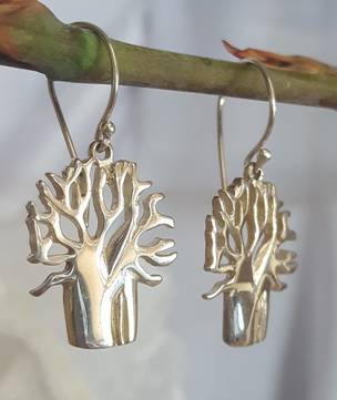 Sterling silver 925 tree of life earrings