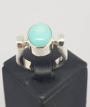 Sterling silver turquoise ring | December Birthstone