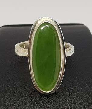 Ladies greenstone ring, made in NZ