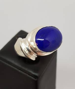 Sterling silver lapis lazuli ring
