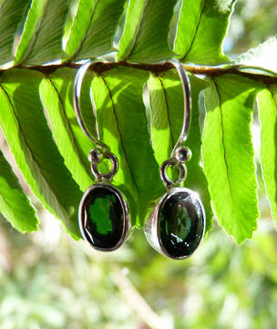 Green Quartz Earrings