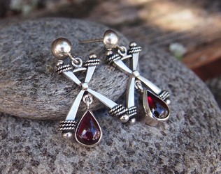 garnet earrings